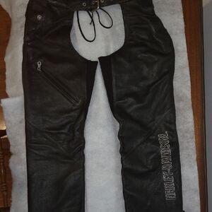 Harley-Davidson Black Leather Chaps